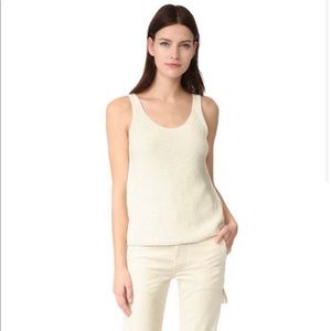 Vince cream colored sweater tank